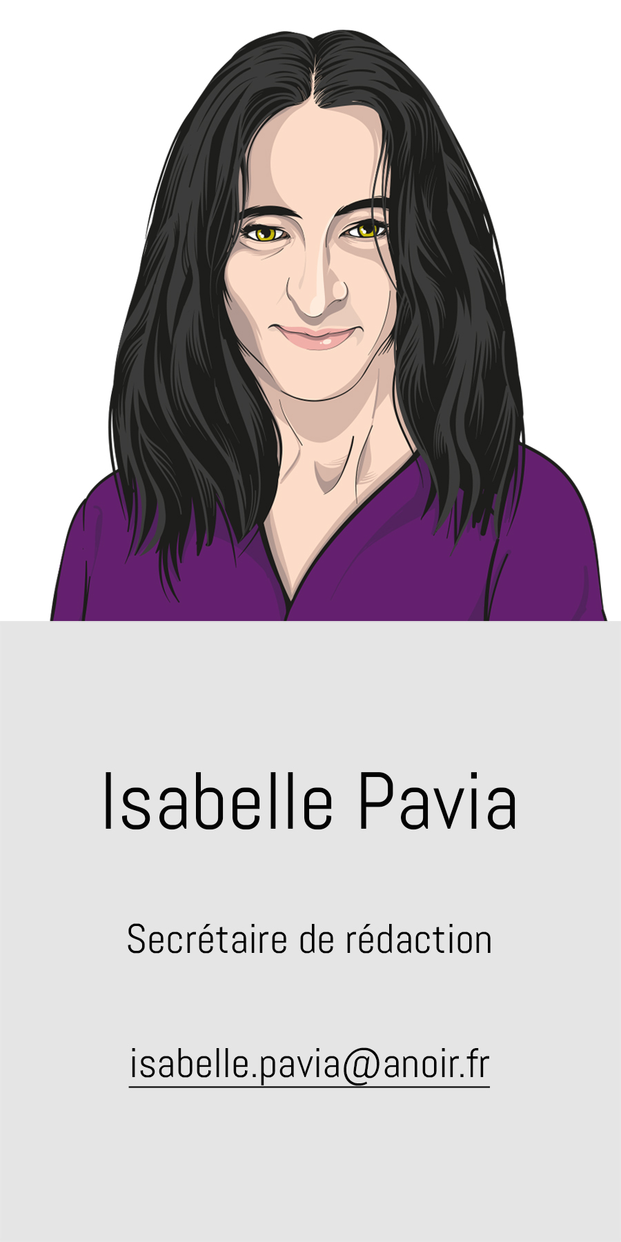 Isabelle Pavia, A noir Isabelle Pavia, A noir